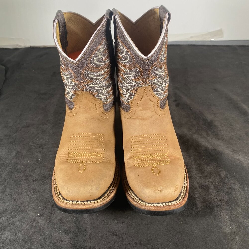Boys SIze 13 Potrillo Western Boots Two Toned, Made in Mexico